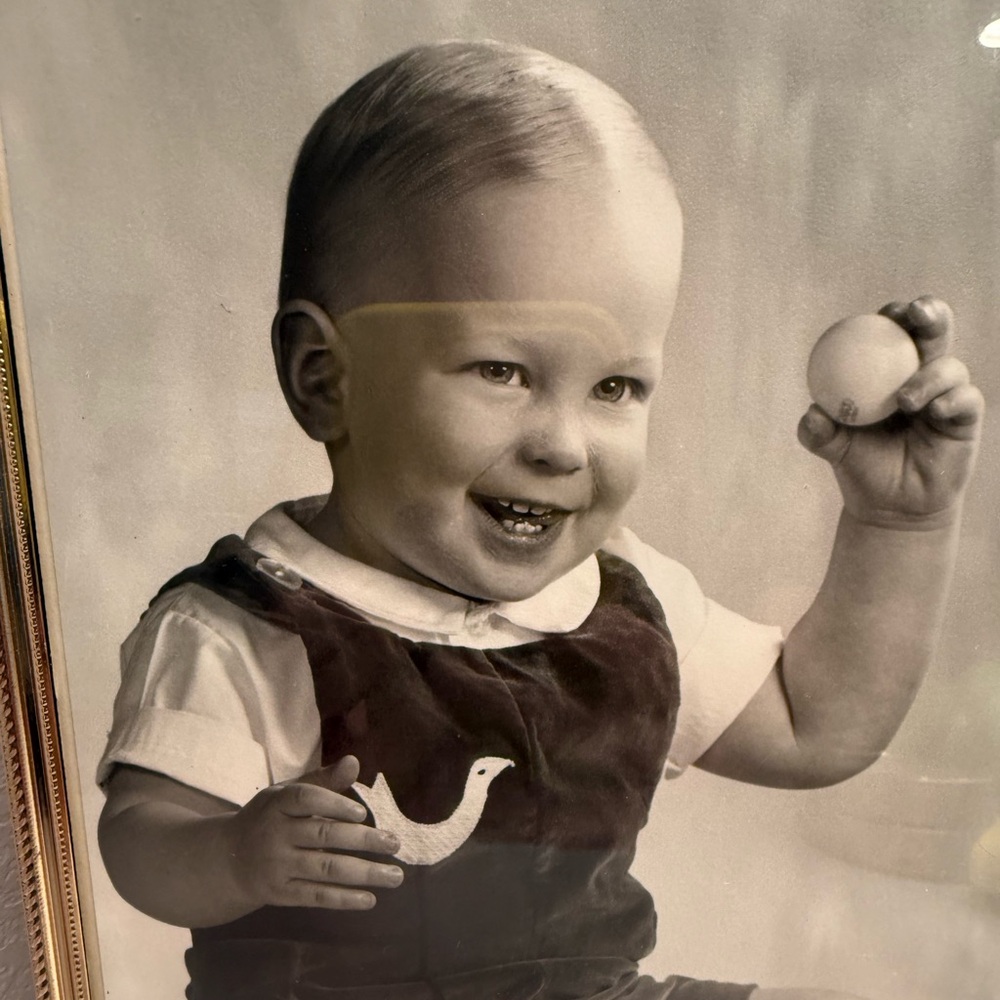 Vintage Baby Boy Photo Picture 1960s Black and White Retro - Picture 7 of 15